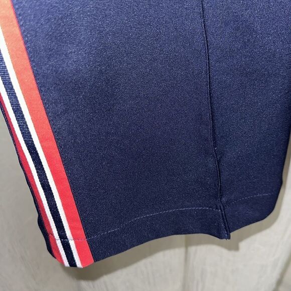 made for life L Navy Coral White Tux Stripe Track Pants - Picture 6 of 9